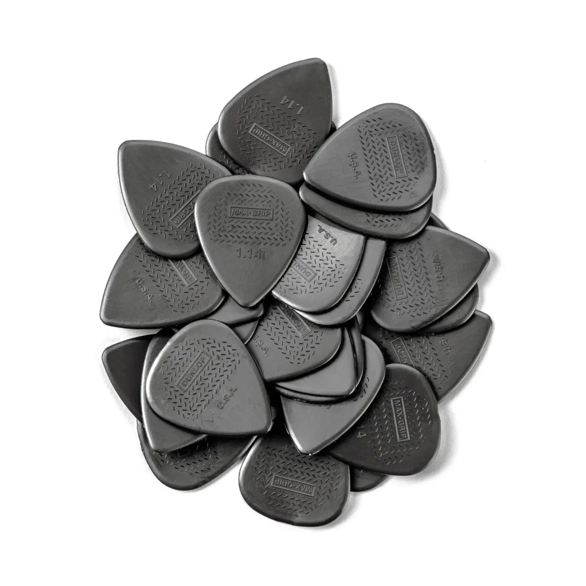 Jim Dunlop Max-Grip Nylon Standard Guitar Picks 1.14mm (24 Pack) | Professional Musicians - view 4
