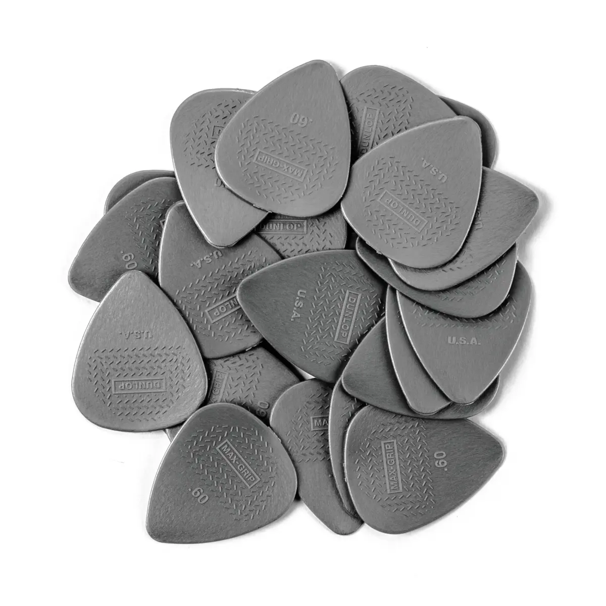 Jim Dunlop Max-Grip Nylon Standard Guitar Picks .60mm (24 Pack) - Black - view 4