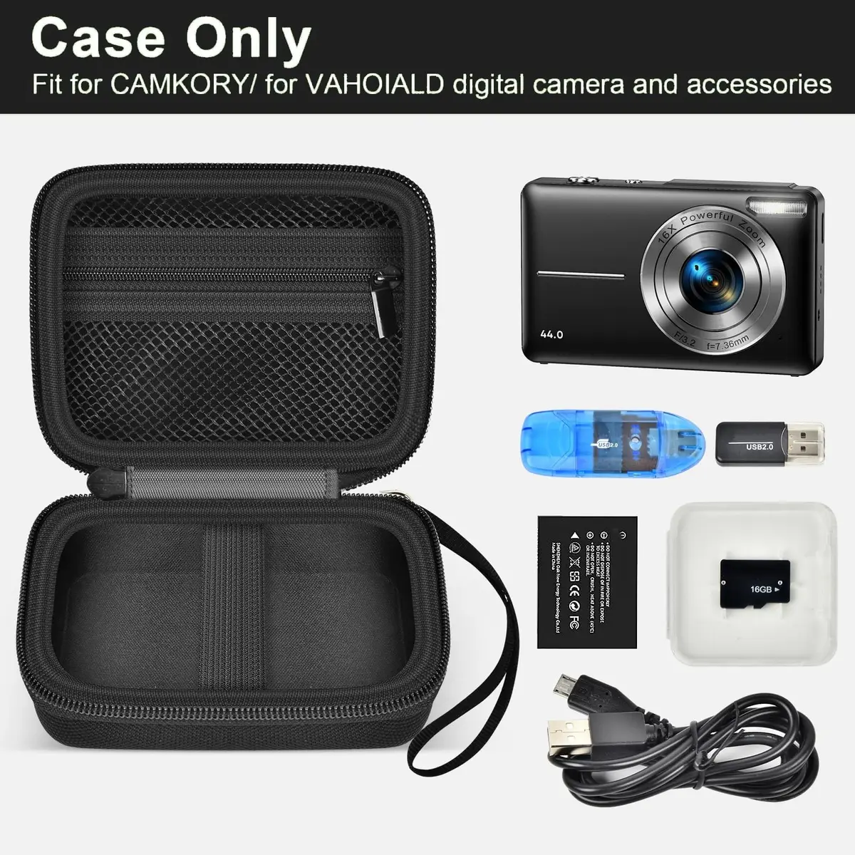 ALKOO Digital Camera Case for CAMKORY, KODAK Pixpro | Compact, Dustproof & Travel Friendly - view 2