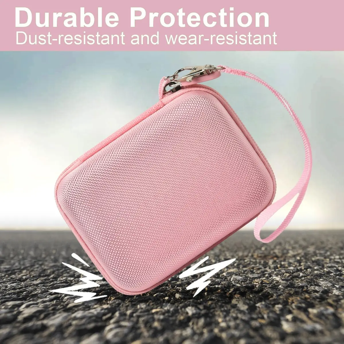 ALKOO Pink Digital Camera Case for Compact Cameras | Fits 5.25x3.75x2.5 Inches - view 5