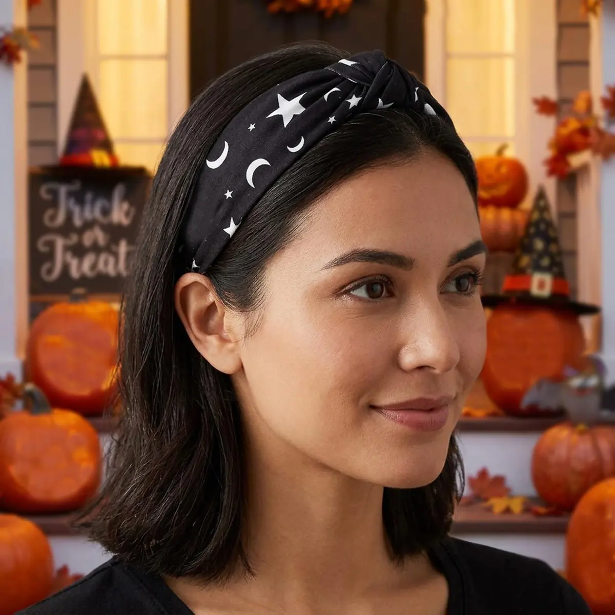 Ardorchid Halloween Headbands for Women Girls | 4-Pack Elastic Fabric Hairbands - view 5