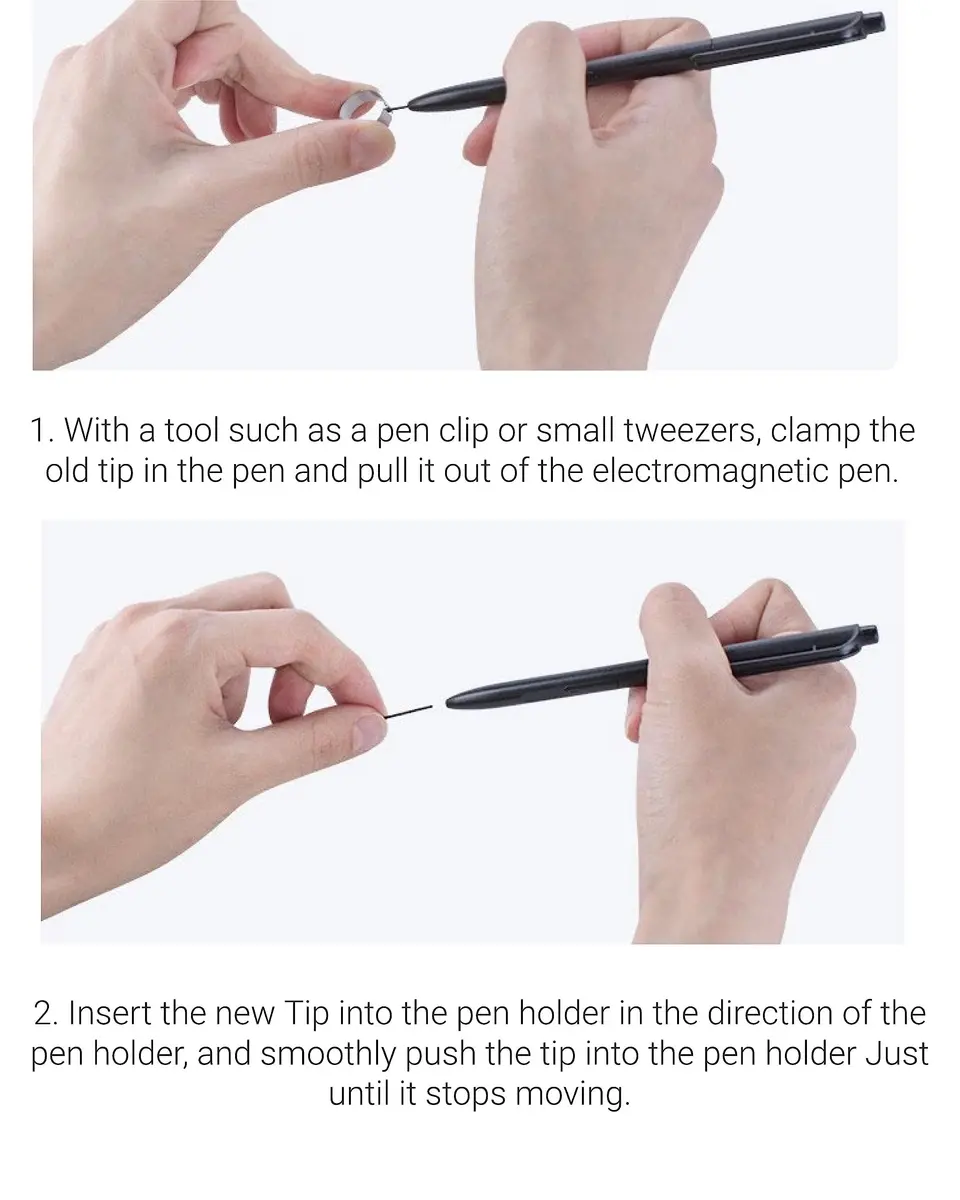 yelzoolny Marker Pen Tips for Remarkable 1/2 Stylus Pen Plus Replacement Soft Nibs with Tool (20 PCS/2B) | Paper-Like Writing Feel - view 6