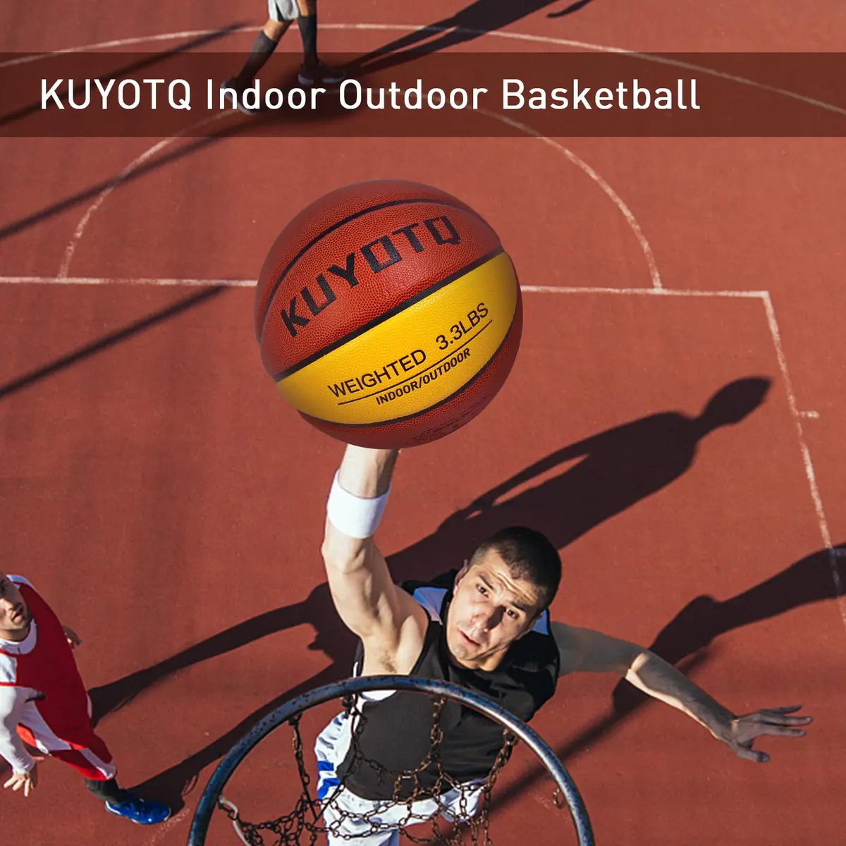 KUYOTQ Weighted Basketball Size 7 (1.5kg / 3.3lbs) | Official Size Trainer for Enhanced Dribbling & Control - view 9
