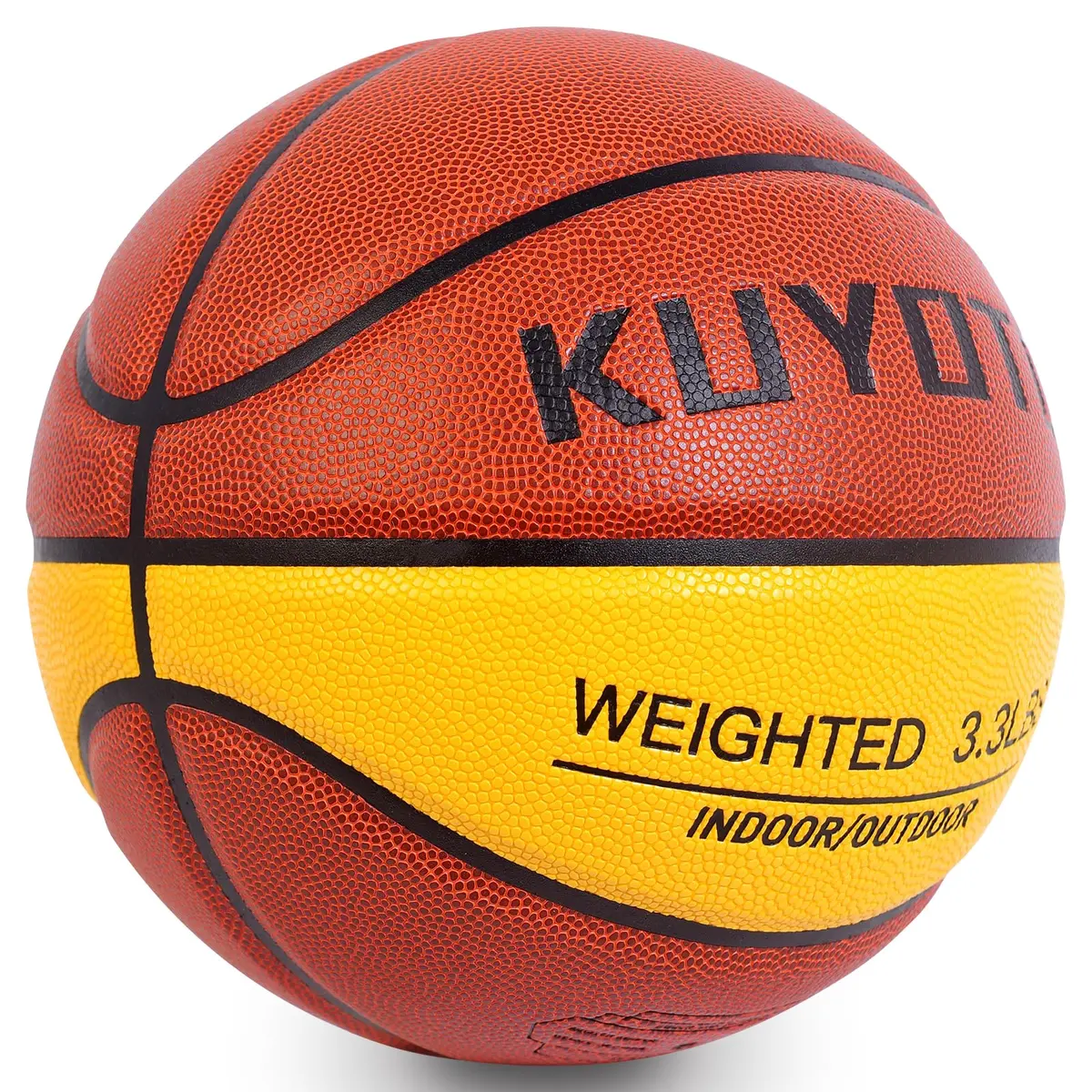 KUYOTQ Weighted Basketball Size 7 (1.5kg / 3.3lbs) | Official Size Trainer for Enhanced Dribbling & Control - view 2