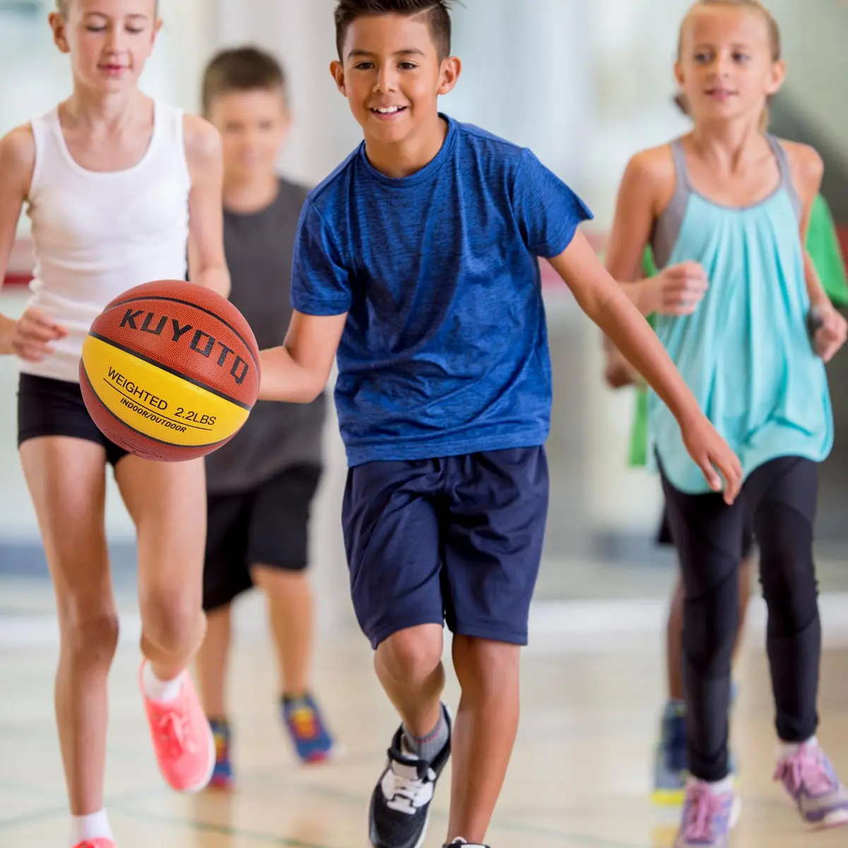 KUYOTQ 2.2lbs Weighted Training Basketball Size 6 (1.0kg) | Improve Ball Handling Dribbling - view 7