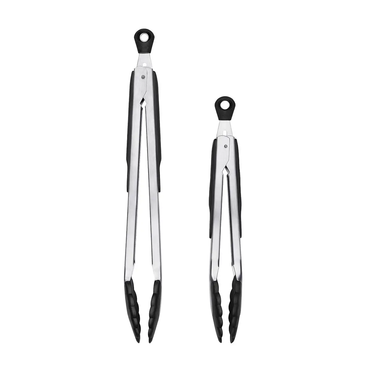 OXO Good Grips 2-Piece Tongs with Nylon Heads Set | 23cm (9") & 30cm (12") Locking Tongs for Cooking & Serving - main product image
