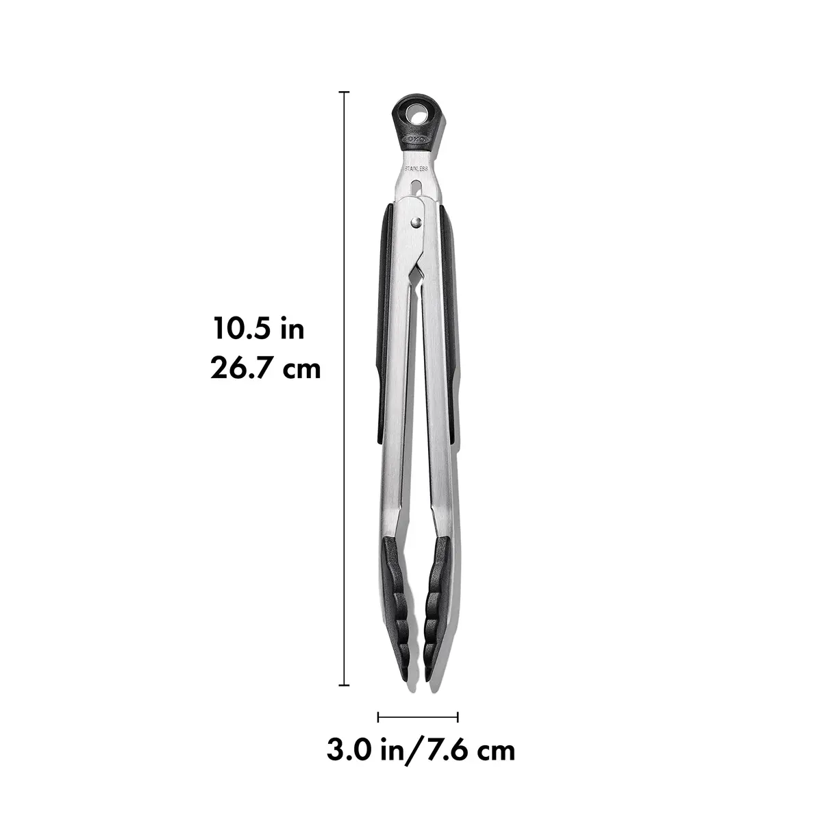 OXO Good Grips 2-Piece Tongs with Nylon Heads Set | 23cm (9") & 30cm (12") Locking Tongs for Cooking & Serving - view 6