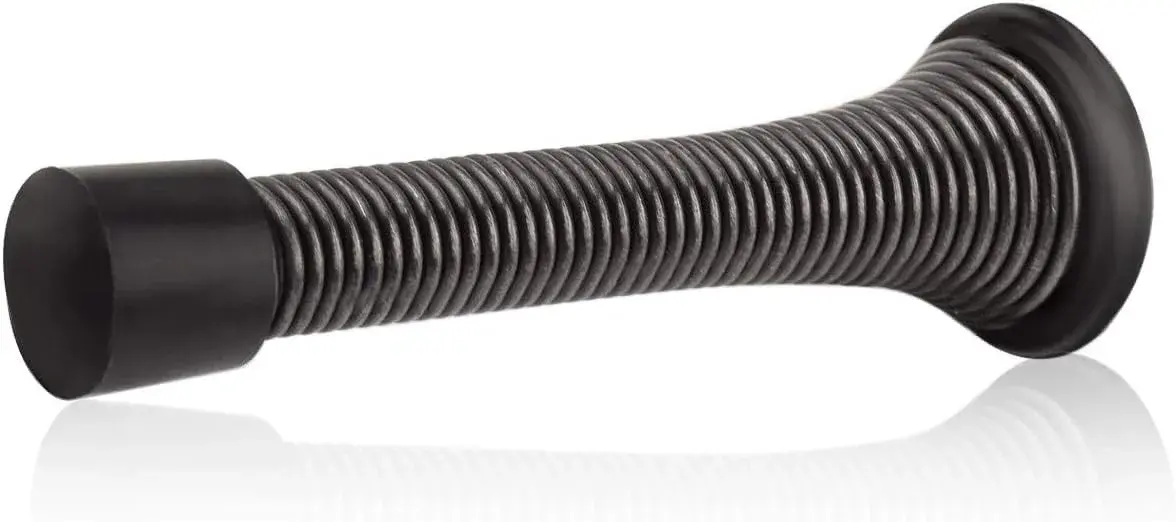 HOMOTEK Heavy Duty Spring Door Stops, 20 Pack Oil Rubbed Bronze | Value Pack Doorstop for Wall Protection - main product image