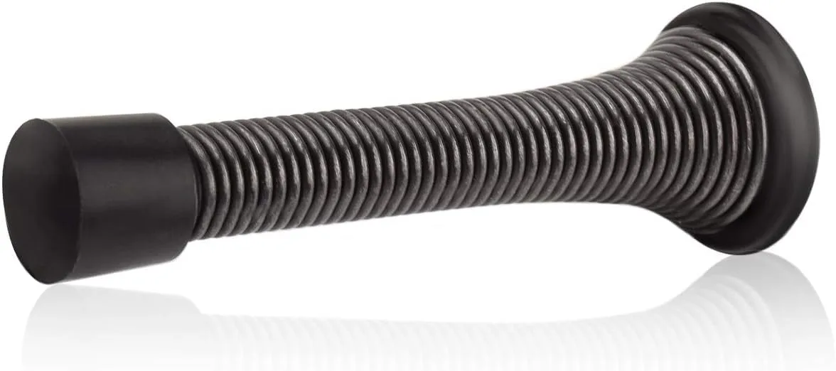 HOMOTEK Heavy Duty Spring Door Stops, 20 Pack Oil Rubbed Bronze | Value Pack Doorstop for Wall Protection - main product image
