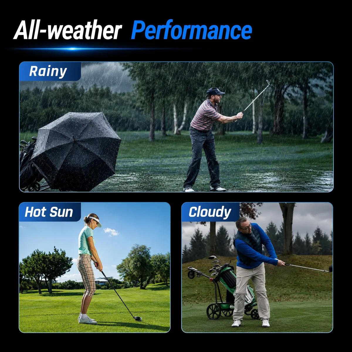 SAPLIZE G50 Endurance Golf Grips Set, Midsize, White | Premium Rubber, All-Weather Control (70-120 chars) - view 6