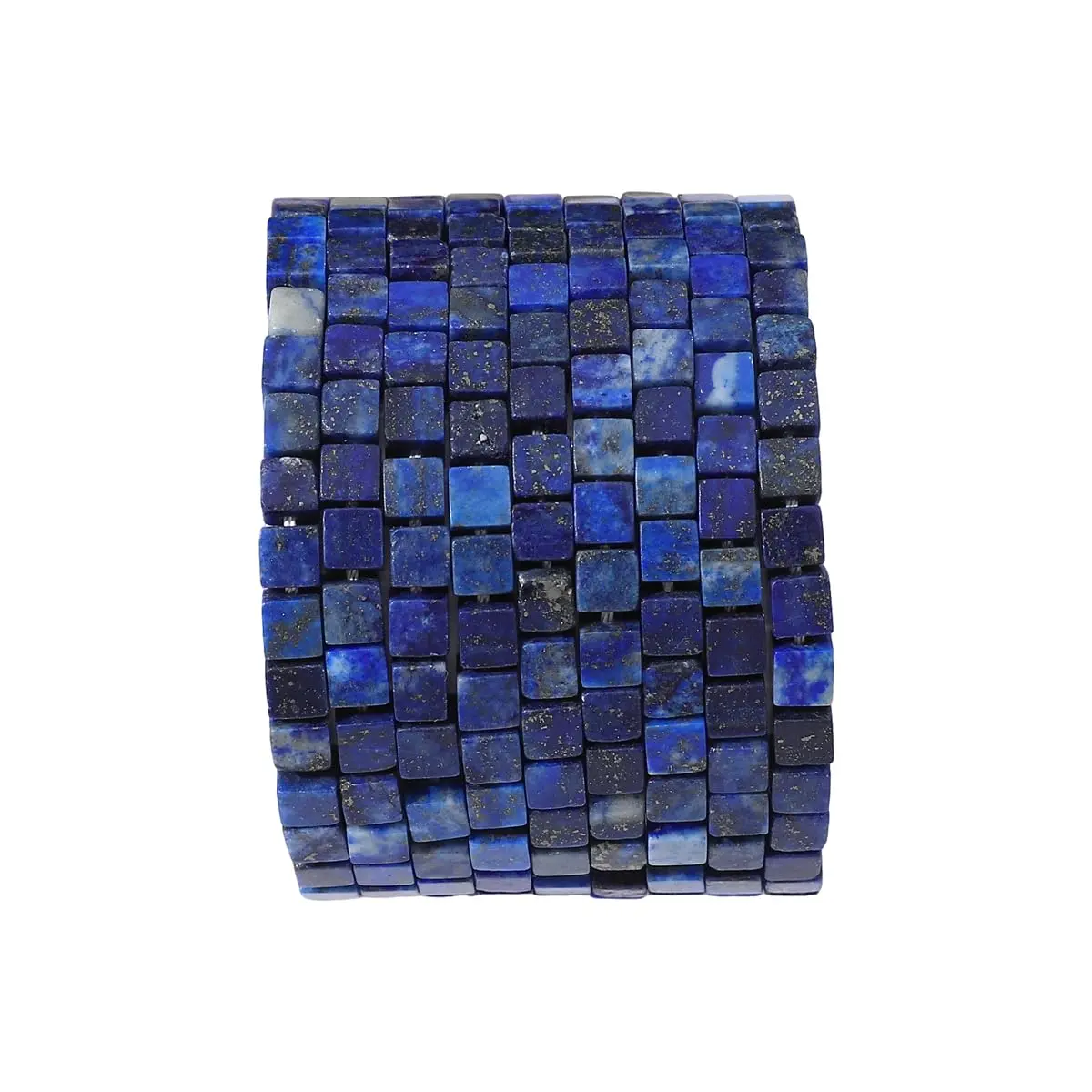 Beadia Natural Lapis Lazuli Beads 4x4mm | Unique Semi-Gemstone Jewelry Beads - main product image