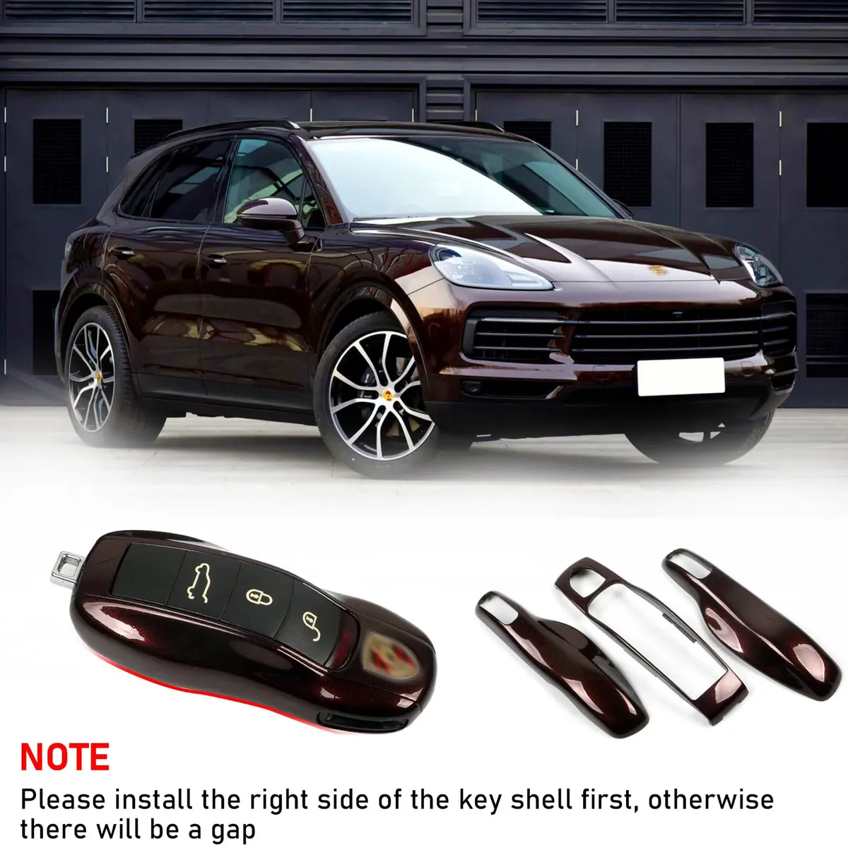 Jaronx Compatible with Porsche Key Fob Cover for Cayenne Panamera Macan | Scratch-Resistant ABS, Custom Fit - view 7