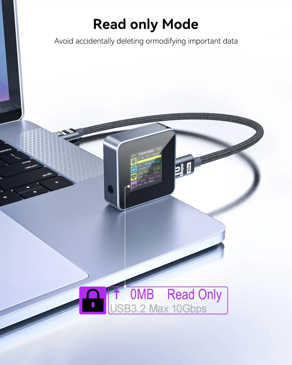 DockCase Pocket M.2 2230 NVMe SSD Enclosure 2230mm (8.7mm) | Power Loss Protection for Data Safety - view 5