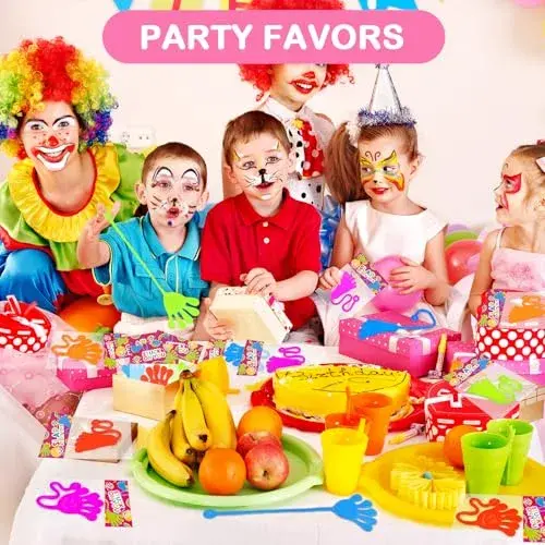 Leetous Sticky Hands & Feet Party Favors 20 PCS | Non-Toxic Vinyl Toys for Kids 3-6 Years - view 3