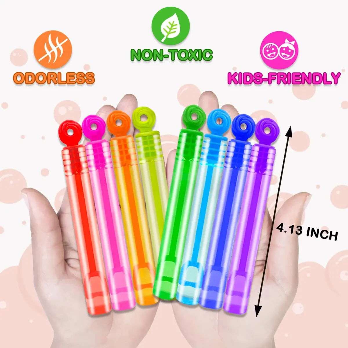 Leetous 300 Pack Mini Bubble Wands | Bulk Classroom Treasure Box Toys Prizes for Kids - view 2