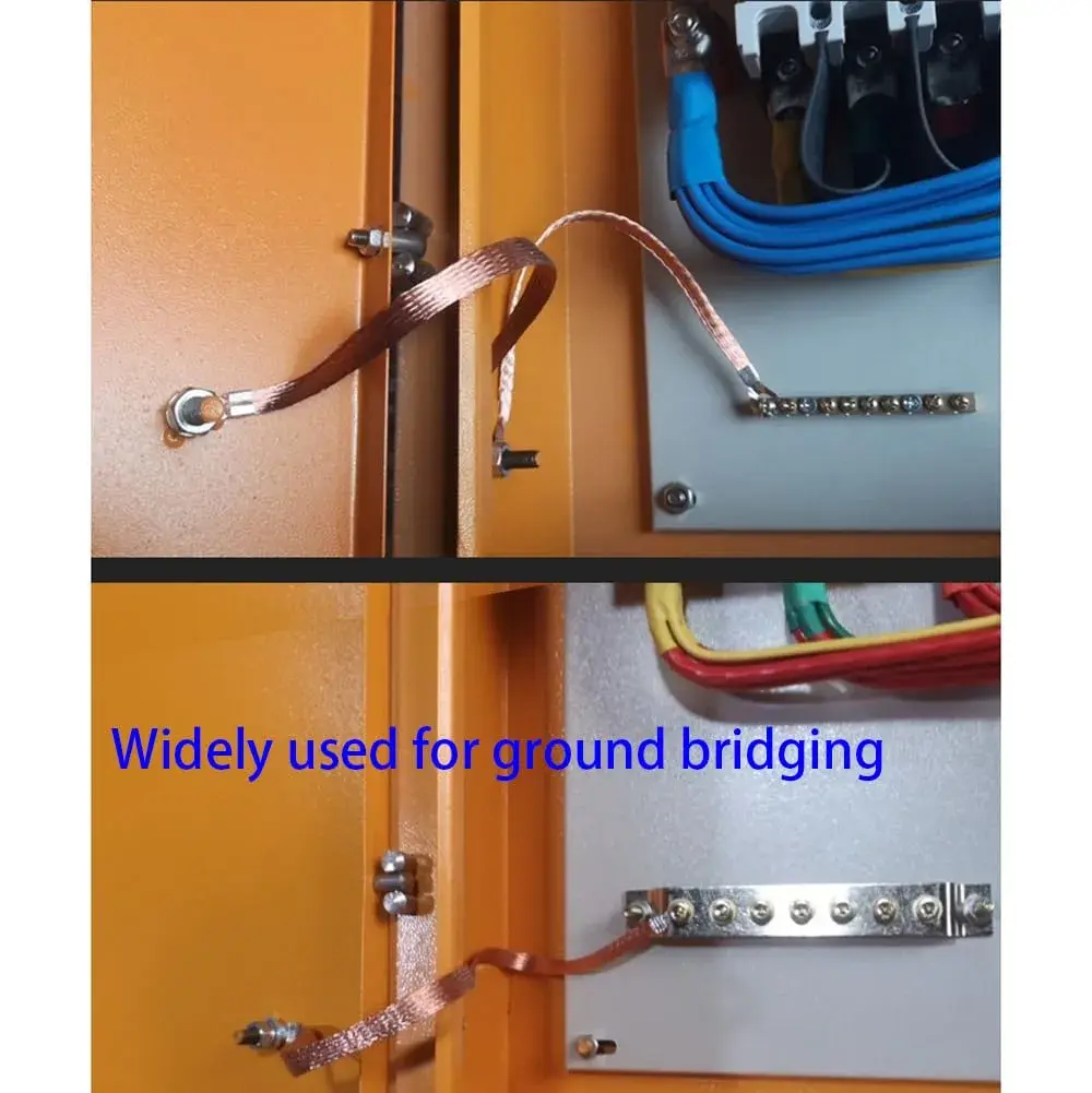 Euogeudel Flat Copper Braid Cable 6mm x 1.5mm (5m / 16.4ft) | Flexible Grounding Strap Wire - view 5