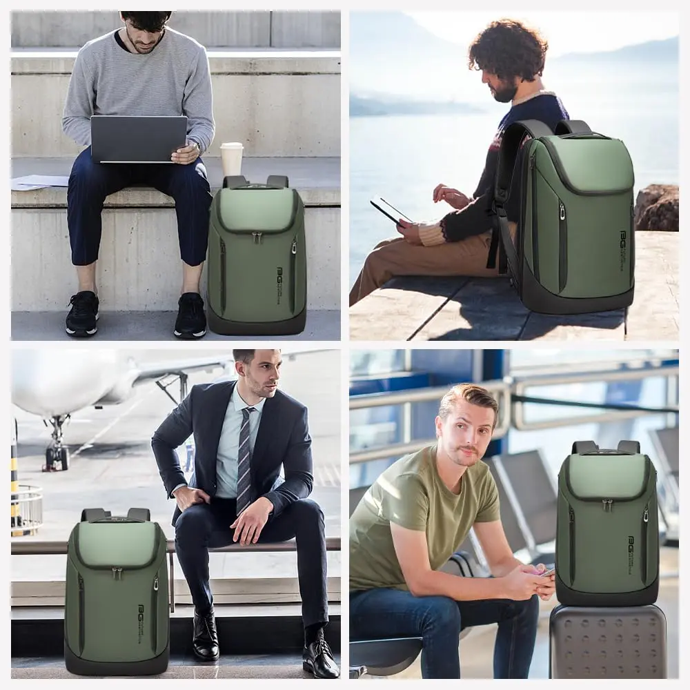 BANGE Business Waterproof Laptop Backpack 15.6" | Durable Travel & Business Bag with USB Port - view 7