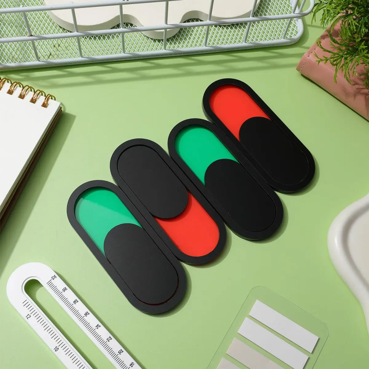 MAGICLULU Privacy Sign 4 Pack, Red Green | Door Status Indicator for Home & Office - view 9