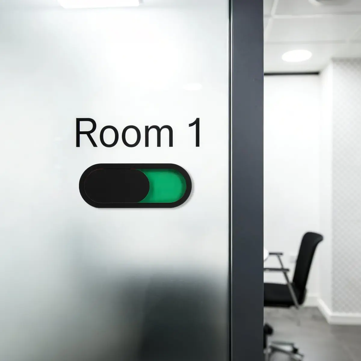 MAGICLULU Privacy Sign 4 Pack, Red Green | Door Status Indicator for Home & Office - view 2
