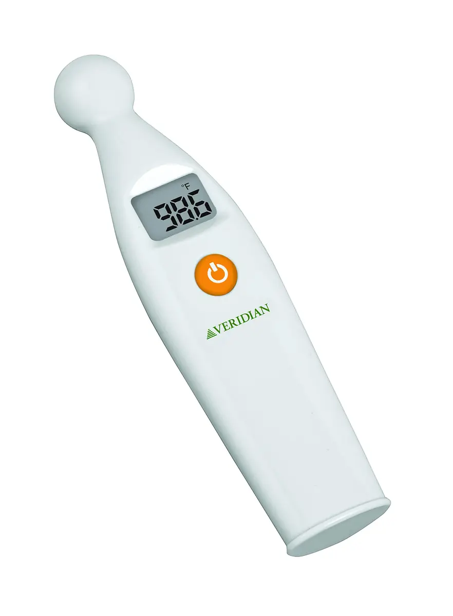 Veridian Healthcare Temple Thermometer | Infrared Measurements | Fast 6-Second Readout | Fever Alert | Backlit Display | Programmable Timer | 1-Year Warranty (Pack of 2) - view 2