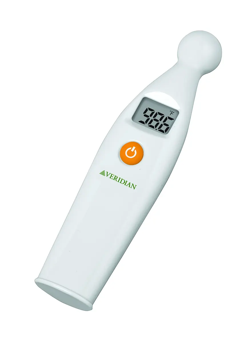 Veridian Healthcare Temple Thermometer | Infrared Measurements | Fast 6-Second Readout | Fever Alert | Backlit Display | Programmable Timer | 1-Year Warranty (Pack of 2) - view 3
