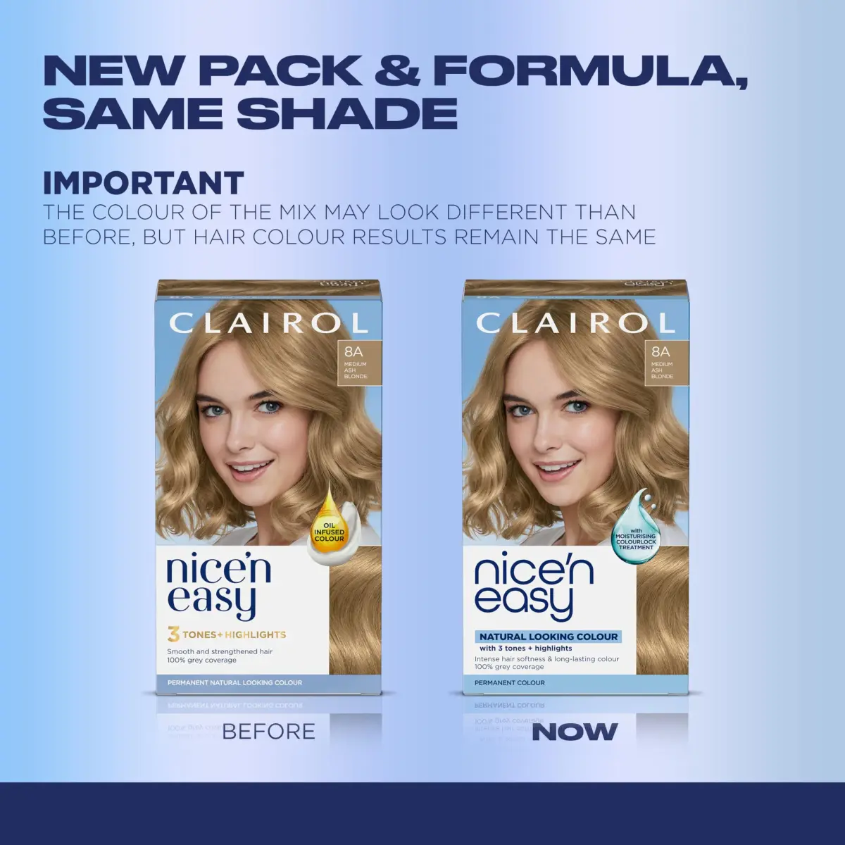 Clairol Nice'n Easy 8A Medium Ash Blonde Permanent Hair Dye - Pack of 2 (6.26 Fl Oz) - view 2