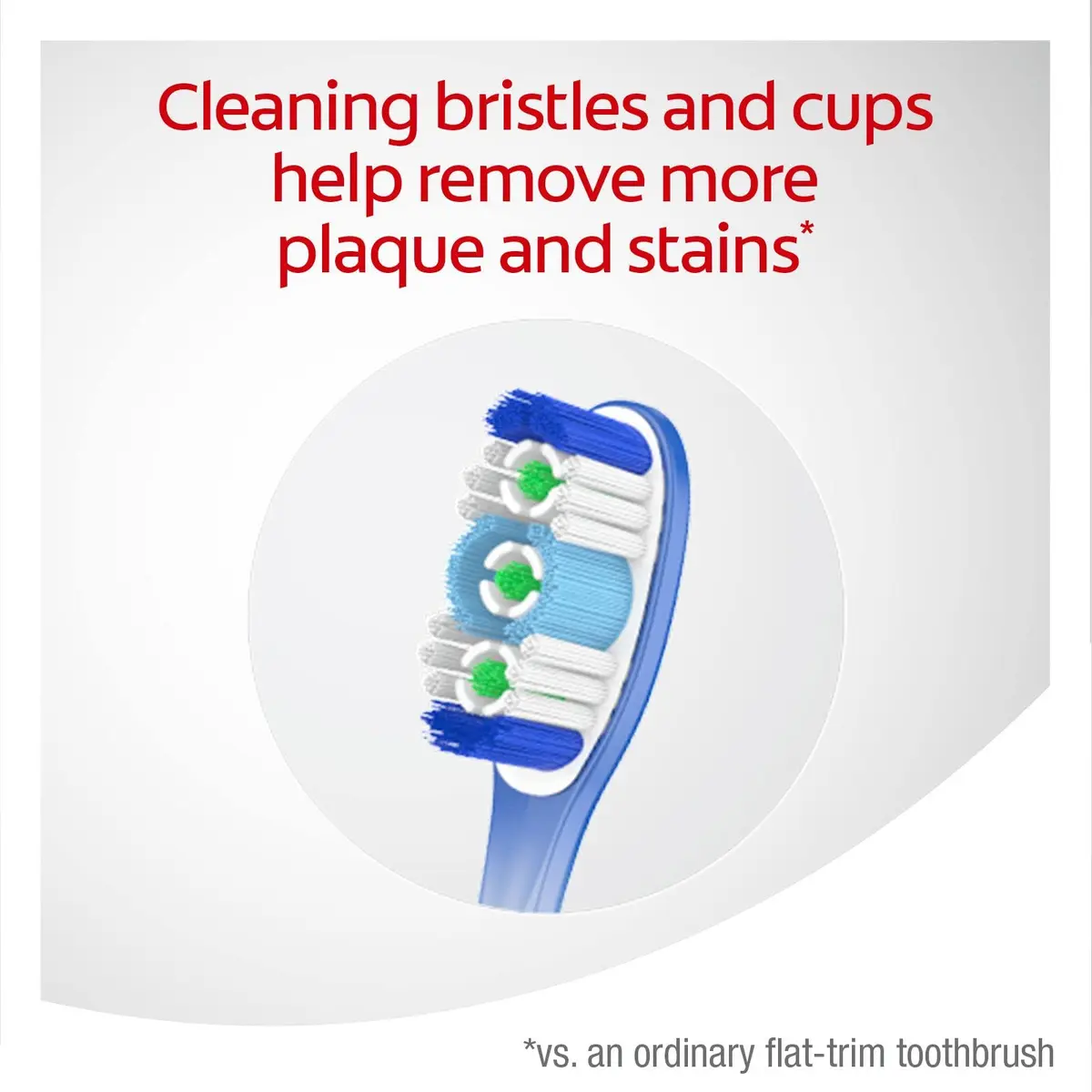 Colgate 360 Adult Toothbrush, Medium (4) Pack | Battery Powered, Red - view 4
