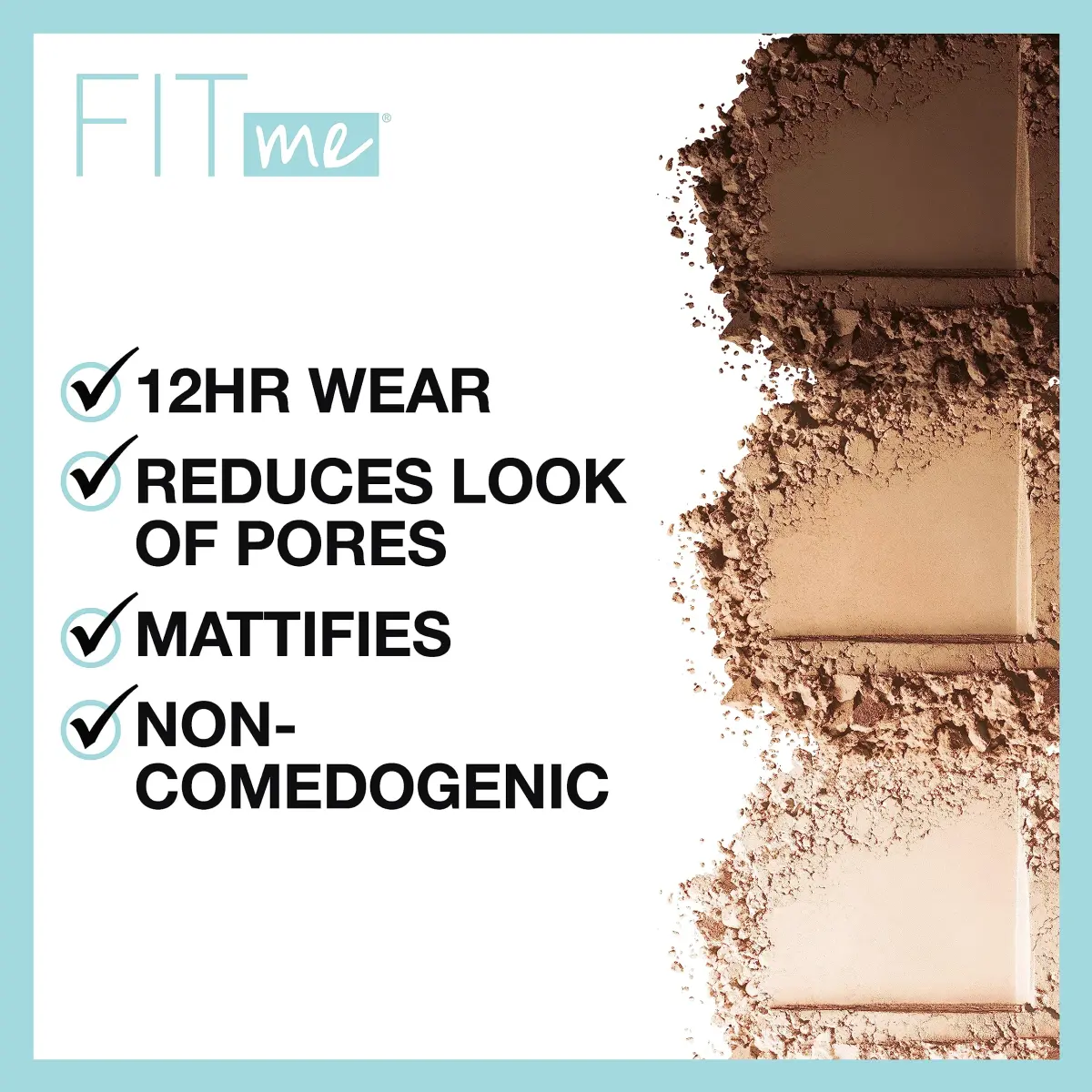 Maybelline Fit Me Matte + Poreless Pressed Face Powder Makeup & Setting Powder, Creamy Beige, 7.65 g (0.27 oz) (Pack of 2) | Natural Matte Finish for Normal to Oily Skin - view 3