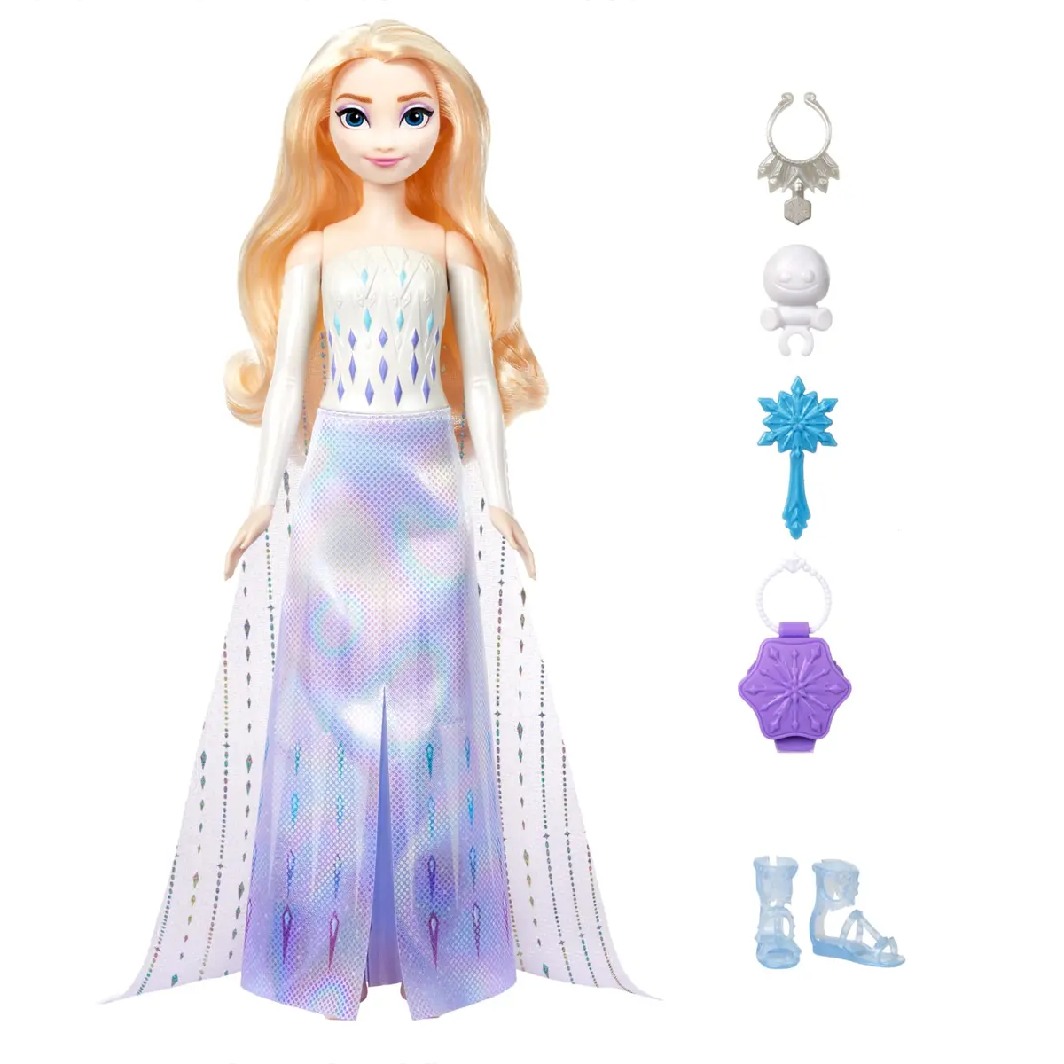 Mattel Disney Frozen Elsa Fashion Doll Set, Spin & Reveal with 11 Surprises, Inspired by the Movie - view 7