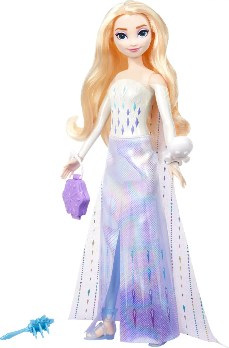 Mattel Disney Frozen Elsa Fashion Doll Set, Spin & Reveal with 11 Surprises, Inspired by the Movie - view 4