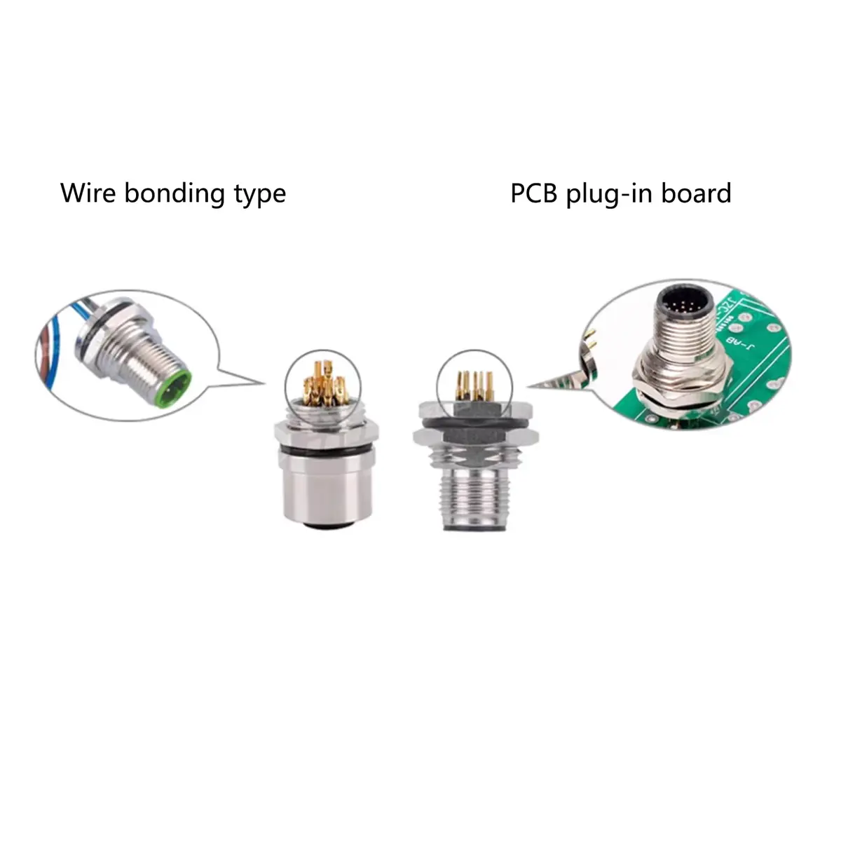 FOWIUNYE M12 5 Pin Male Connector Cable 0.5m (1.64ft) | Waterproof IP67 Aviation Socket - view 4