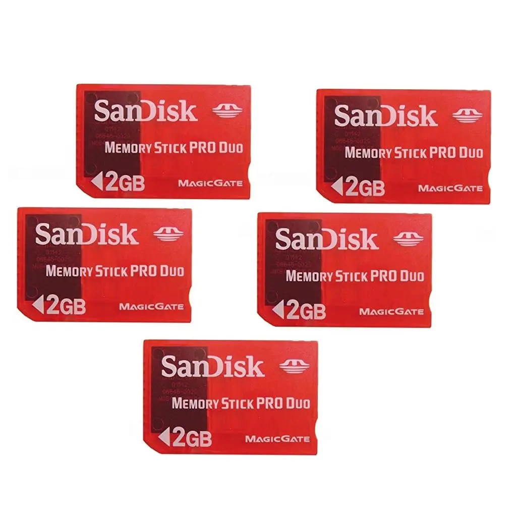 Alphx Innovations 2GB MS PRO Duo Memory Stick for Sony PSP/Camera (Pack of 5) | Gaming Card - main product image