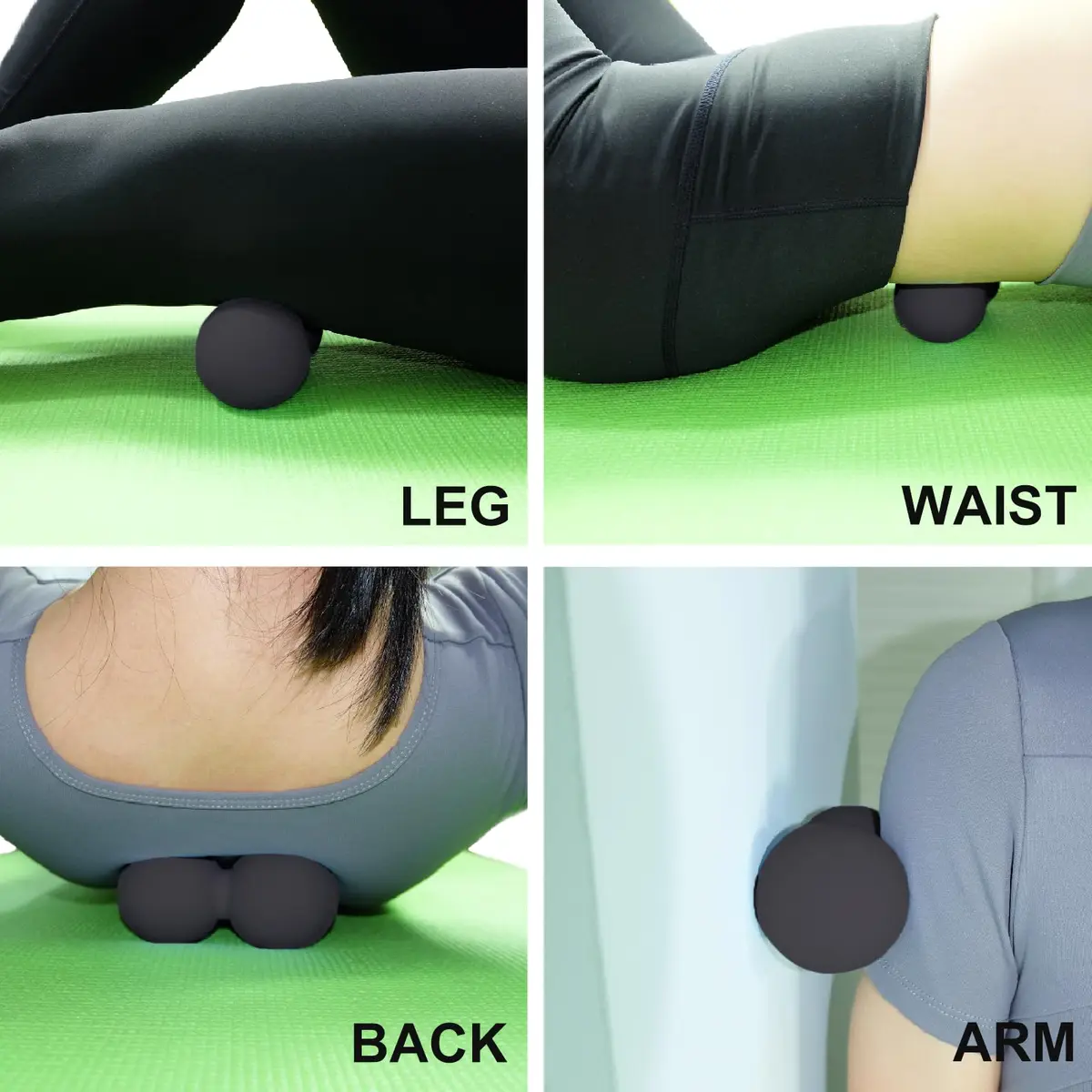 SIMPLECOOL Black Massager | Deep Tissue Myofascial Release & Muscle Relaxer (12cm/4.7") - view 5