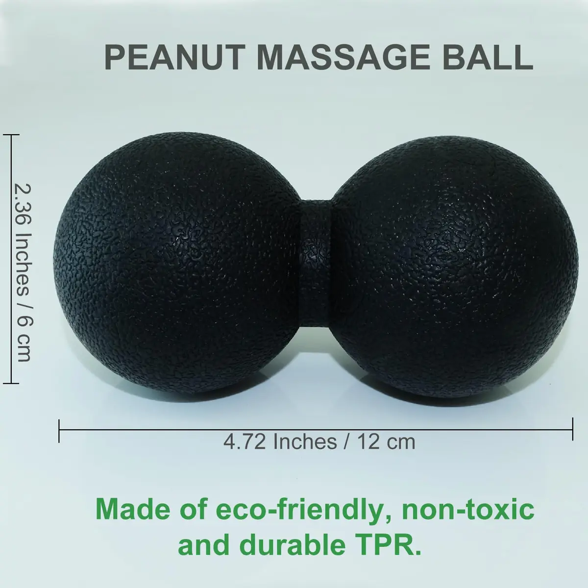 SIMPLECOOL Black Massager | Deep Tissue Myofascial Release & Muscle Relaxer (12cm/4.7") - view 2