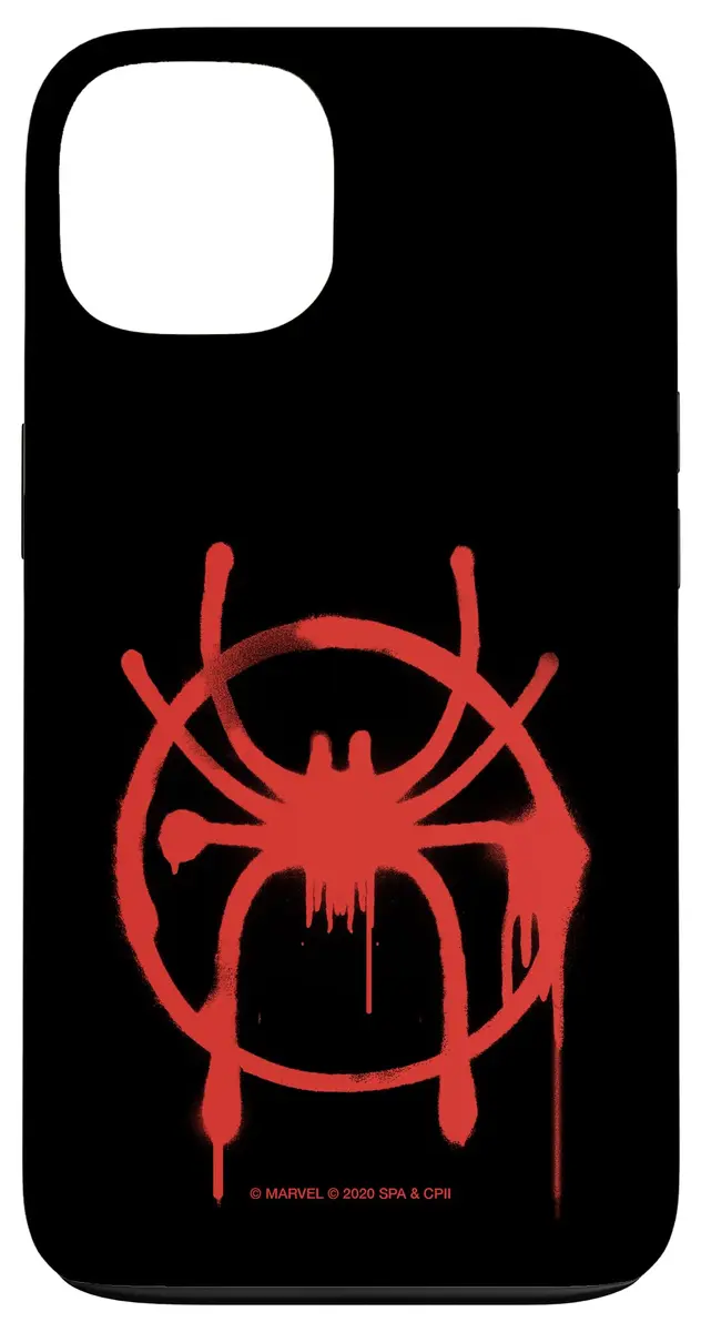 Marvel Spider-Man Into The Spider-Verse Miles Morales Spider Case for iPhone 13 | Bold Graffiti Design with Drop Protection - main product image