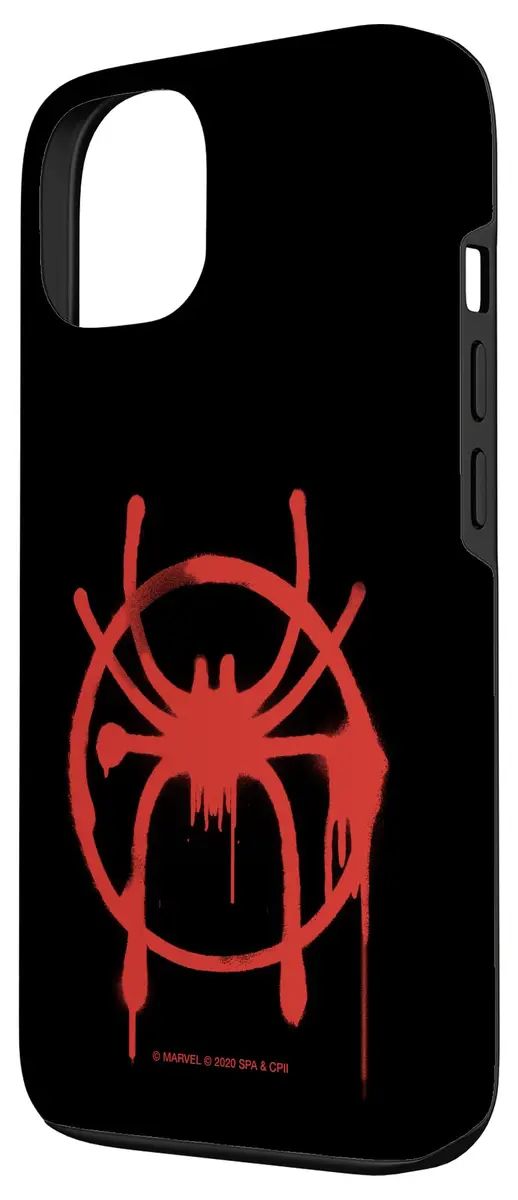 Marvel Spider-Man Into The Spider-Verse Miles Morales Spider Case for iPhone 13 | Bold Graffiti Design with Drop Protection - view 2