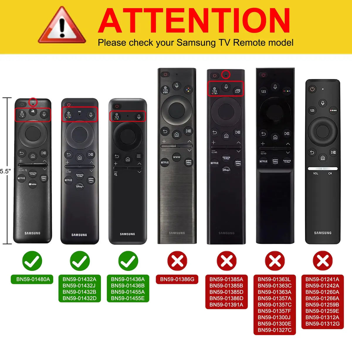 FINTIE Portable Electronic Device Cover for Samsung Remote TM2560E TM2360E TM2360F TM2361F TM2361E | Shockproof & Glow in Dark - view 2