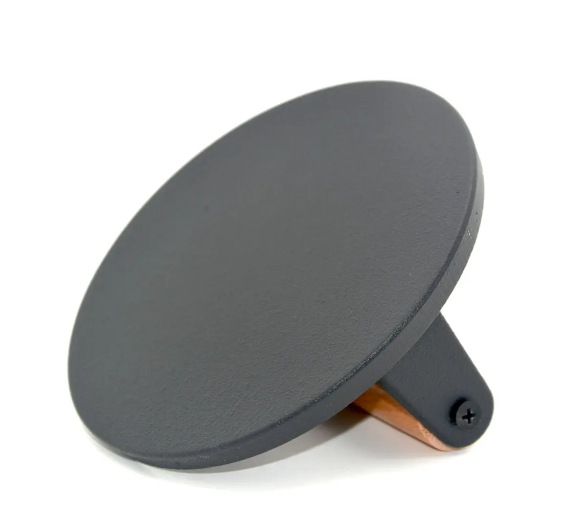 JNXHON Heavy Duty Cast Iron Smash Burger Press 6.4" | Flat Round Barbecue Meat Flat Press with Wooden Handle for Griddle & Sandwiches - main product image