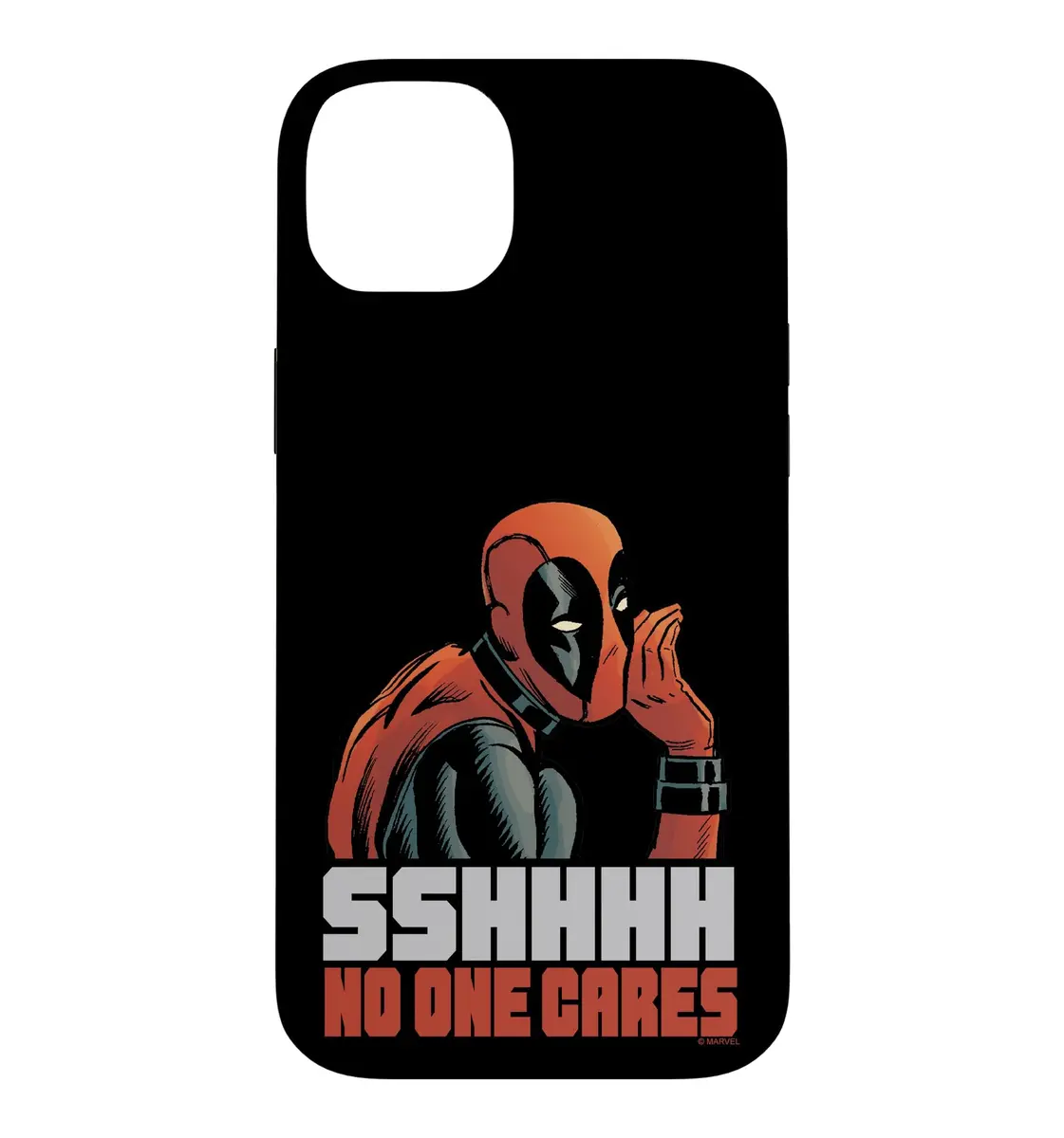 Marvel Deadpool Sshhhh No One Cares Case for iPhone 14 Plus | Heavy Duty Polycarbonate & TPU - main product image