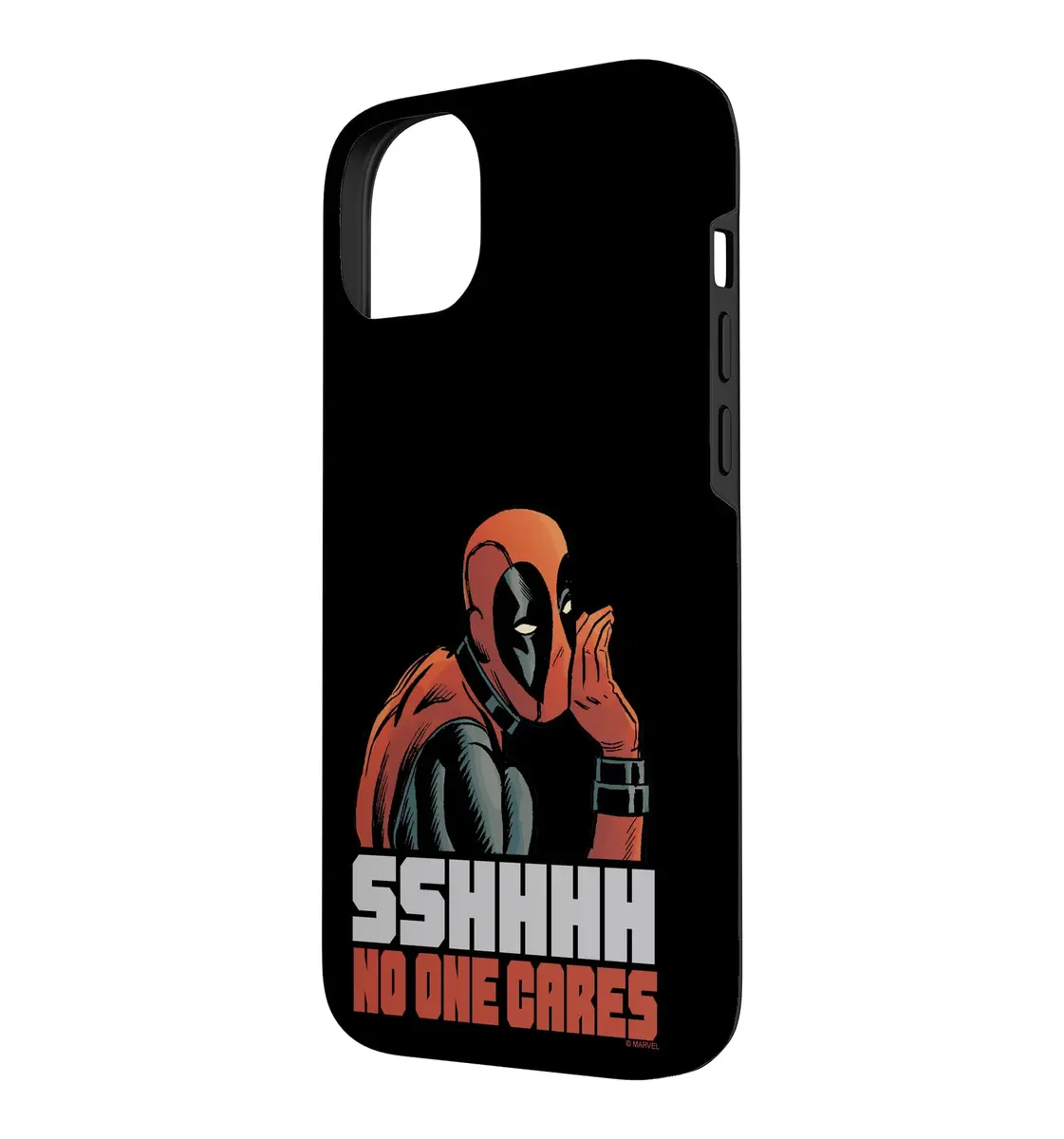 Marvel Deadpool Sshhhh No One Cares Case for iPhone 14 Plus | Heavy Duty Polycarbonate & TPU - view 2
