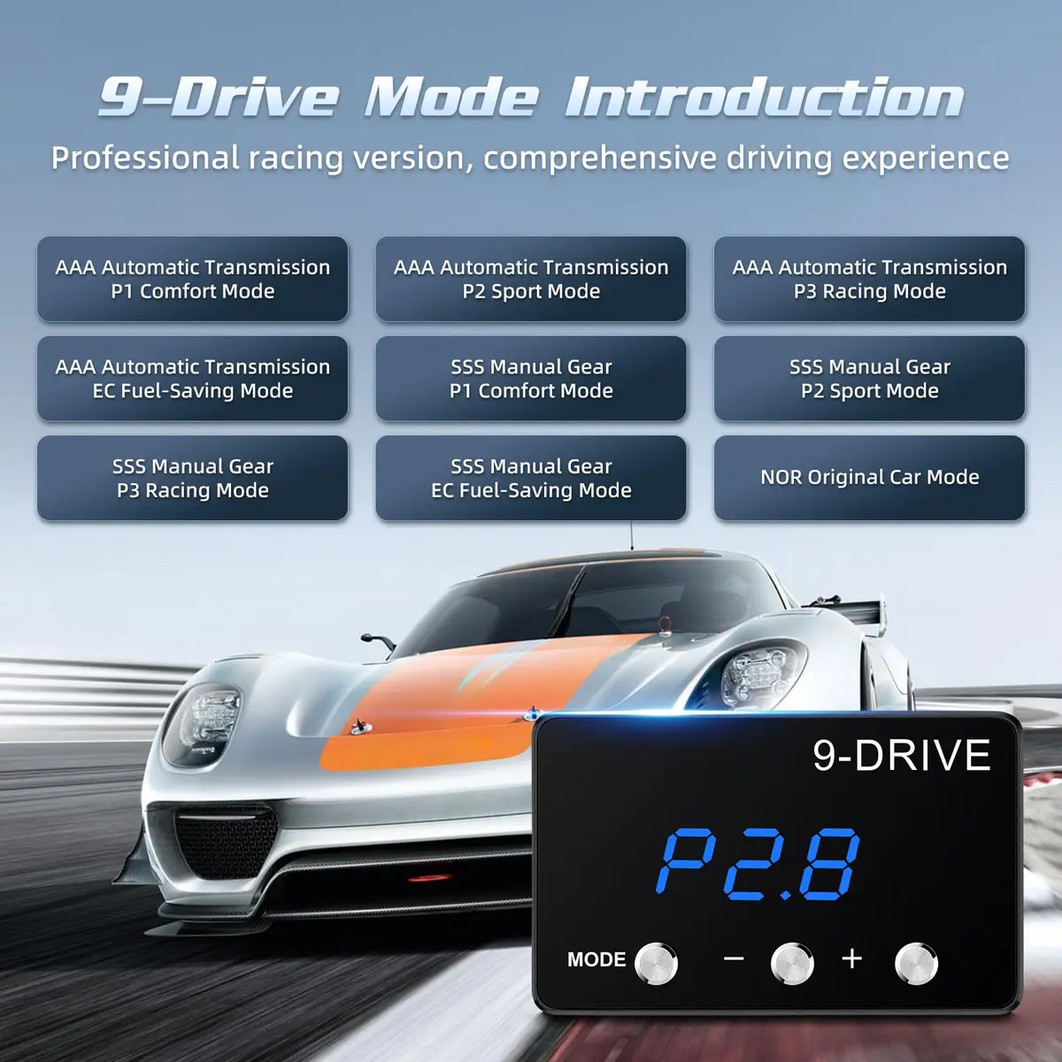 MAIMEIMI Throttle Response Controller, 9 Drive Modes Smart Electronic Pedal Accelerator for Dodge Ram 1500 Jeep Wrangler JL Gladiator JT Nissan Titan Trucks Frontier | 9x9 Drive Modes - view 3