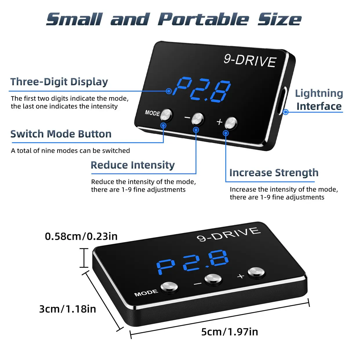 MAIMEIMI Throttle Response Controller, 9 Drive Modes Smart Electronic Pedal Accelerator for Dodge Ram 1500 Jeep Wrangler JL Gladiator JT Nissan Titan Trucks Frontier | 9x9 Drive Modes - view 4