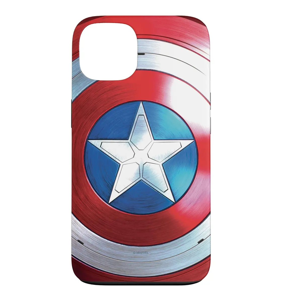 Marvel The Falcon and The Winter Soldier Captain America Shield Case for iPhone 13 | Durable Polycarbonate & TPU - main product image