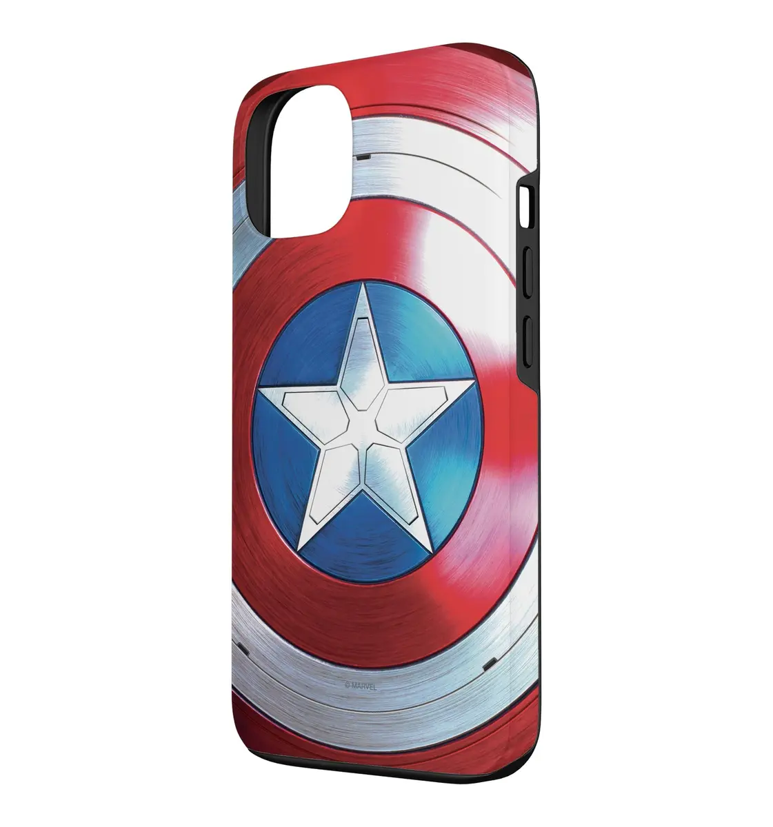 Marvel The Falcon and The Winter Soldier Captain America Shield Case for iPhone 13 | Durable Polycarbonate & TPU - view 2