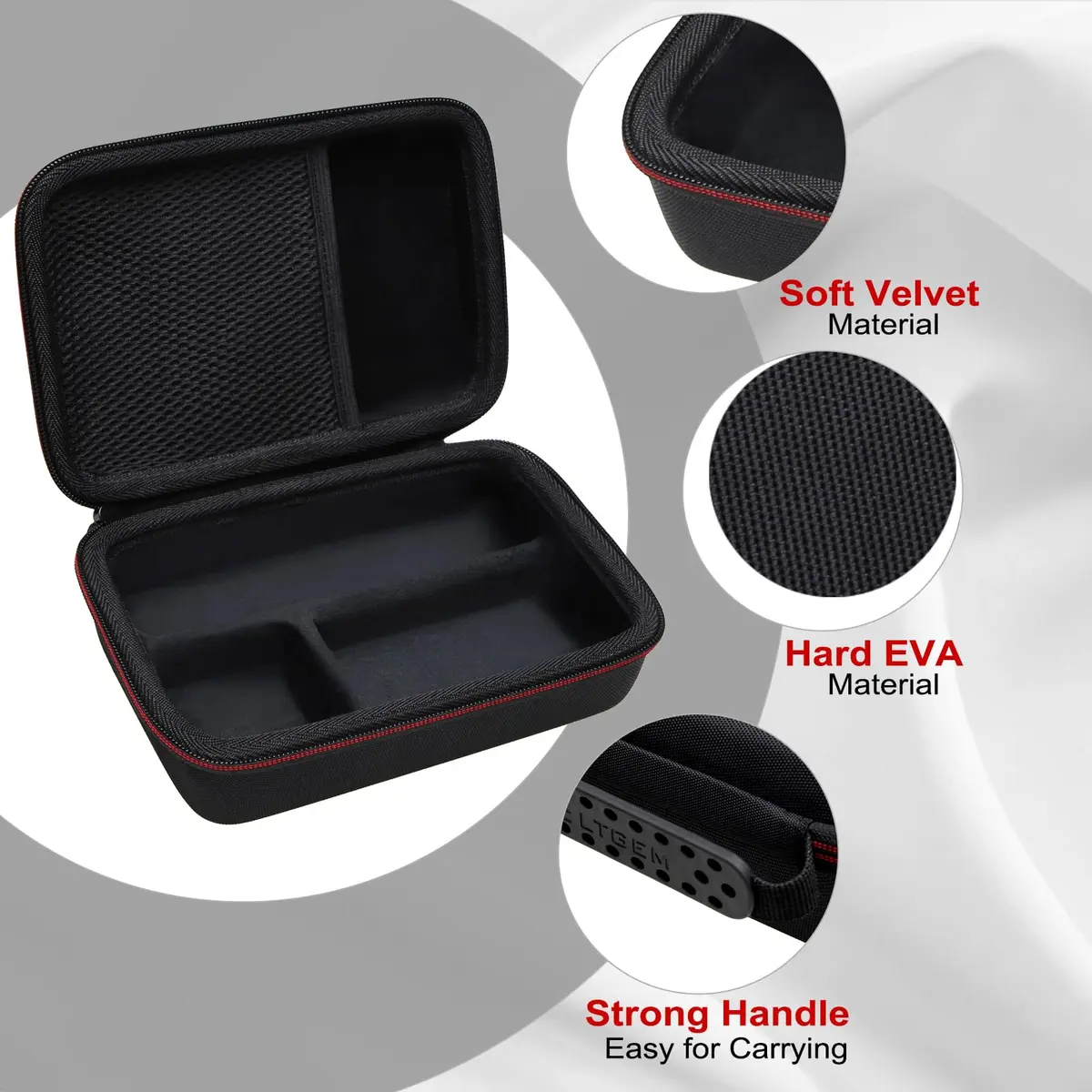 L LTGEM Camera Case for Sony ZV-1F/ZV-1/ZV-1 II | Shockproof & Water-Resistant Travel Bag (7.7"L x 5.5"W x 2.7"H) - view 5