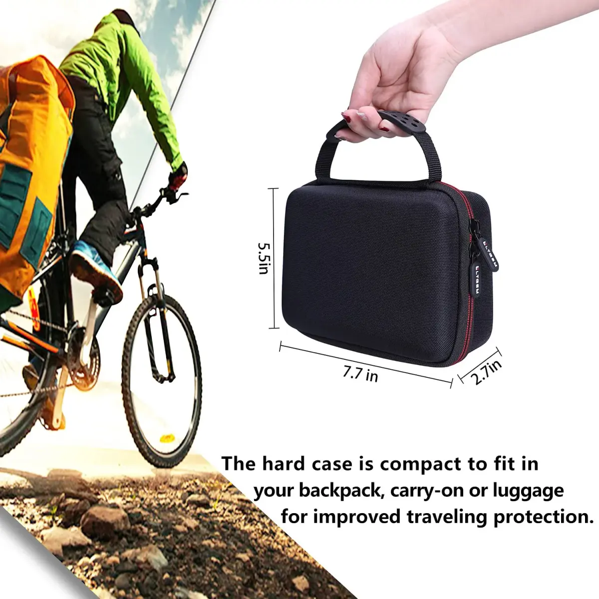 L LTGEM Black Strapless Hard Camera Case for Sony ZV-1F/ZV-1/ZV-1 II Vlog Camera & Accessories - view 4