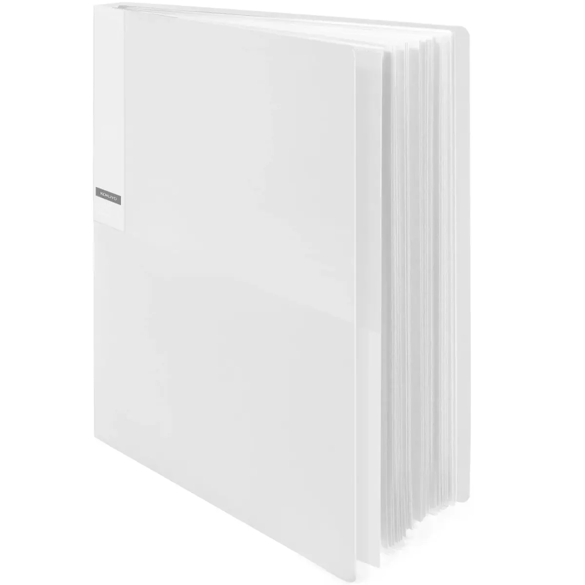 Kokuyo Clear Storage Binder with 40 Plastic Sleeves, A4 (30.7 x 23.2 x 2.6 cm) | Archival-Grade Acid-Free Pockets - main product image