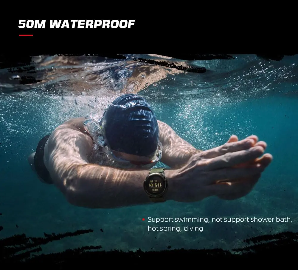 NORTH EDGE Men's Digital Sports Watch 45mm | Waterproof, Durable & Lightweight - view 7