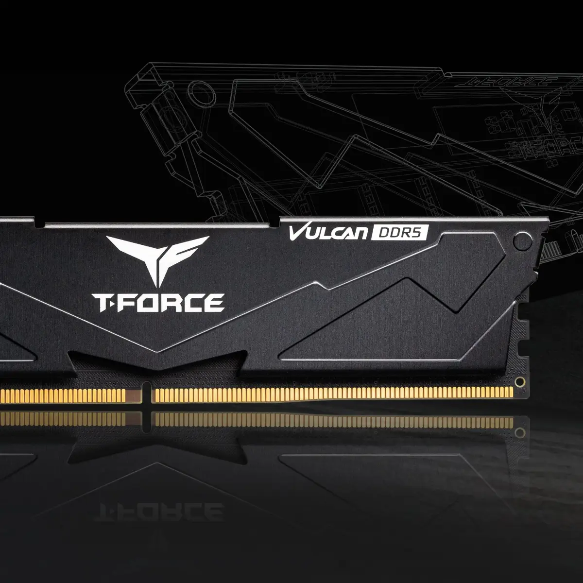 TEAMGROUP T-Force Vulcan DDR5 32GB (2x16GB) 6400MHz CL32 Desktop Memory Module Ram | High-Speed PC5-51200 for Intel 600/700 Series Chipsets - view 7