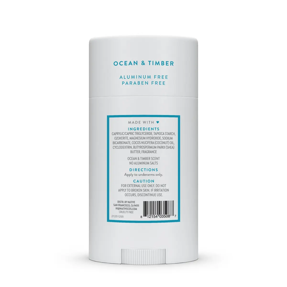 Native Natural Deodorant Stick Ocean & Timber 75.6 g (2.65 oz) | 72-Hour Odor Protection - view 9